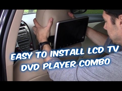 How to install universal car seat headrest dvd tv monitor ga...