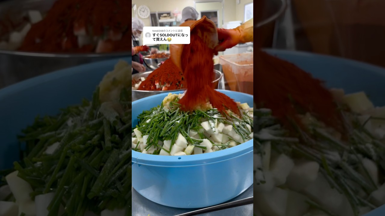 大量キムチ　#キムチ#キムチの家#佐渡