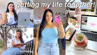 GETTING MY LIFE TOGETHER: healthy habits, productive routine, raycon everyday earbuds & motivation!