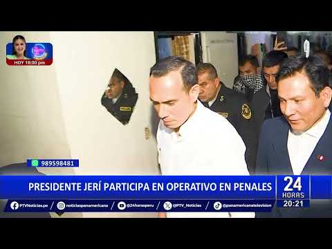 Presidente Jerí lideró operativo simultáneo en cuatro penales del país contra crimen organizado