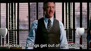 Pack your things get out of my building. You’re fired! GIF #gif #spiderman3 #bullymaguire #JJJ