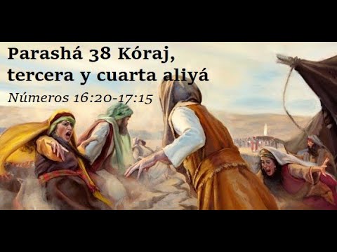 Parasha 38 Koraj Tercera y Cuarta Aliya Numeros 16v20 a 17v15