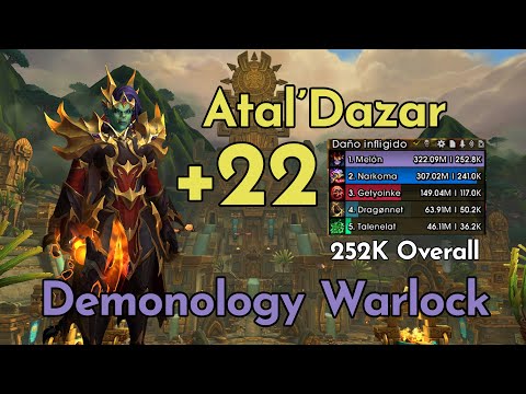 Demonology Warlock - Atal'Dazar +22 // Road to 3k