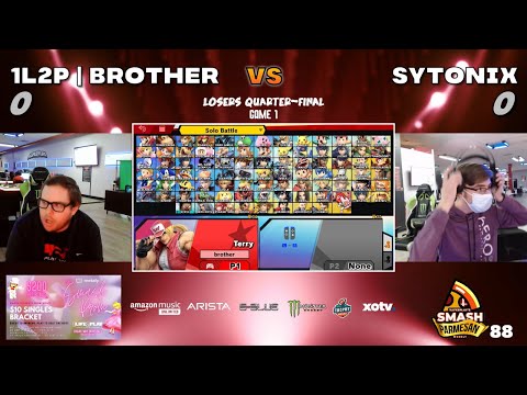 1L2P  Brother vs Sytonix - Smash Ultimate Singles Losers Quarters Smash Parmesan 88 - Terry vs Ken
