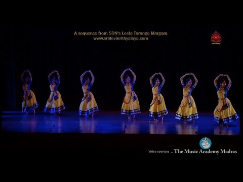 A jathi sequence from Leela Taranga Margam - Sridevi Nrithyalaya - Bharathanatyam Dance