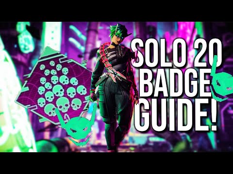 HOW TO GET THE 20 KILL SOLO BADGE EASILY ON APEX LEGENDS SEASON 21!