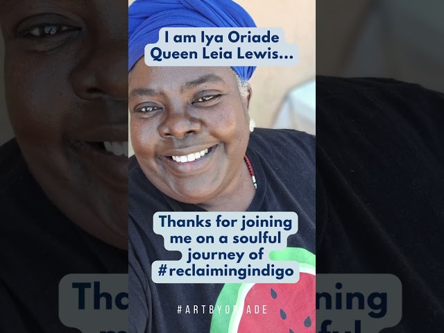 Dyeing Indigo Cloth with Queen Leia Lewis