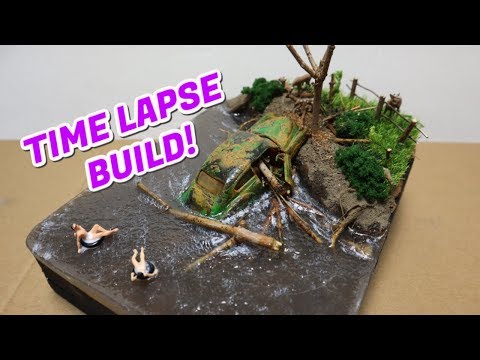 Amazing! River Diorama Build time lapse (how to)