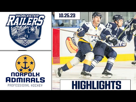 Worcester Railers @ Norfolk Admirals | 2023-24 Home Opener | HIGHLIGHTS