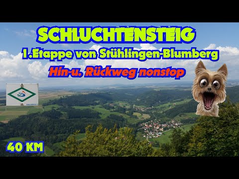 Schluchtensteig im Südschwarzwald | ETAPPE 1 | Stühlingen-Blumberg | hin u. zurück nonstop 😎🎒 #OWH17