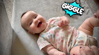Baby's FIRST Giggles!!