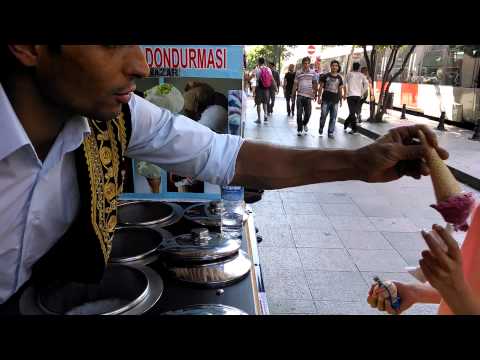 The showy ice cream vendors of Turkey