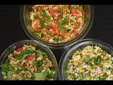 3 different types of Millet salad