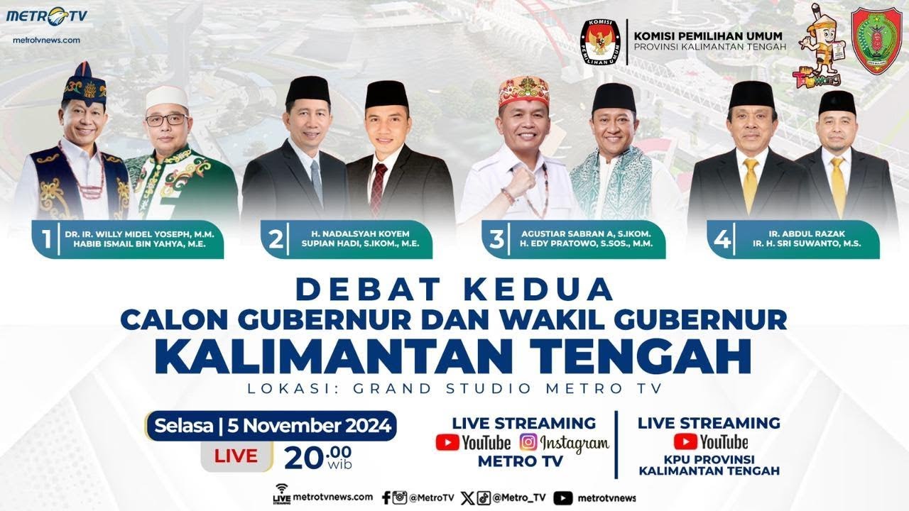 [FULL] DEBAT KEDUA CALON GUBERNUR DAN WAKIL GUBERNUR KALIMANTAN TENGAH