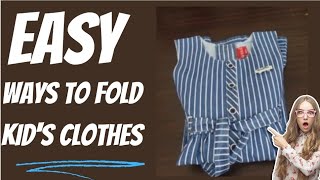 Ultimate Kids Clothes Folding Hack You NEED To Try (2024) /how to fold kids cloth