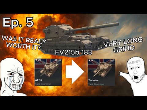 Grinding to the FV215b 183 #5 – From AT 15 to Tortoise (World of Tanks Blitz)