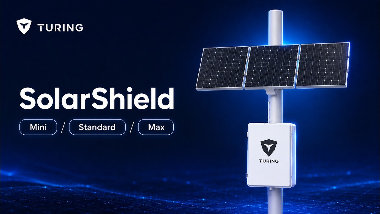 Turing SolarShield | All-in-One Solar-Powered Remote Video Surveillance