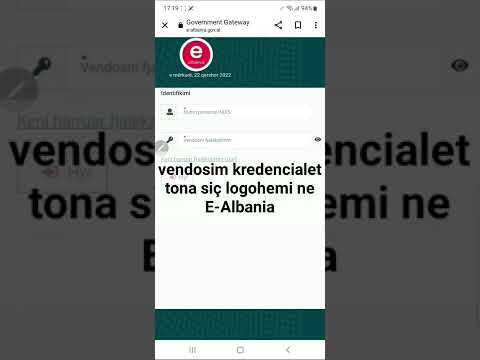 Tutorial si te logohemi ne SMIP nepermjet portalit E-Albania