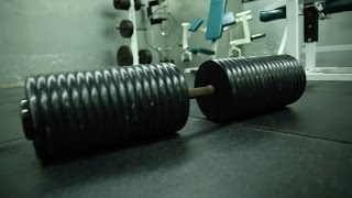 375lb DUMBBELL- WORLDS BIGGEST - WHO IN THE HELL COULD LIFT THIS SHIT- Rich Piana