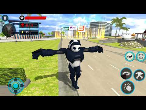 Police Panda Robot Car Transforming - Robot Car Games - Android Gameplay