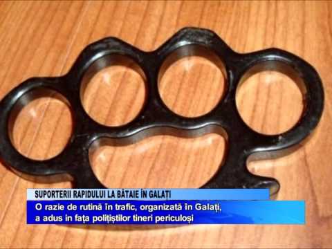 SUPORTERII RAPIDULUI LA BATAIE LA GALATI