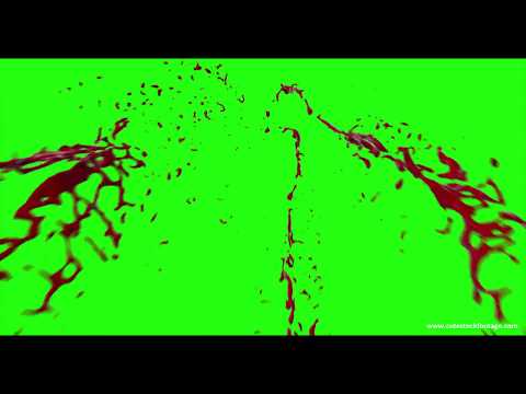 Green Screen blood effect free Download|