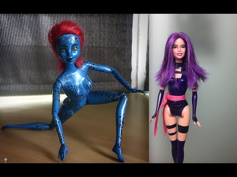 How to make Mystique and Psylocke from Dolls - X-men Apocolypse Movie