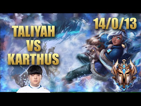 DWG Canyon Taliyah Jungle Vs Karthus - EUChallenger Patch 9.21