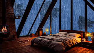 Rain Sounds and Thunder outside the Window - Relax, Reduce insomnia and Stress, ASMR