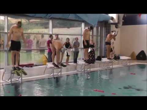 Finswimming Gala 2014 in Bristol. Heat 30: 50m Bi-fins