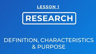 Download Lagu LESSON 1- DEFINITION OF RESEARCH, CHARACTERISTICS, AND PURPOSE Thumbnail