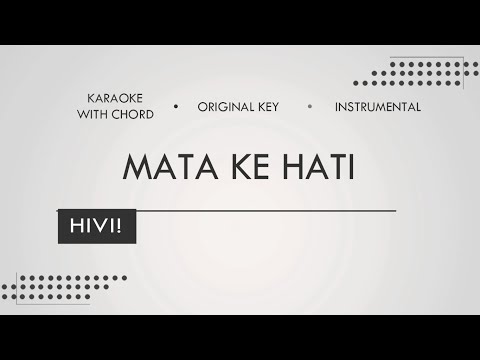 HIVI! - Mata Ke Hati (Karaoke | Original Key | Acoustic Version)