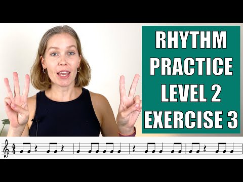RHYTHM CLAPPING Practice! Level 2, Exercise 3 - BEAMED EIGHTH NOTES