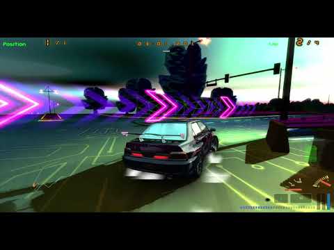 L.A. Street Racing (Outrunner 2080) with phonk music - NO COMMENTARY ★ 2160p