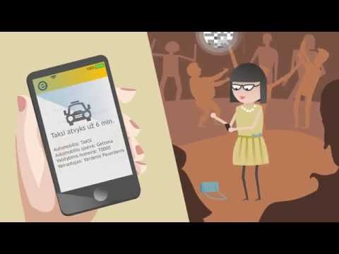 eTAKSI - get taxi in Lithuania Video