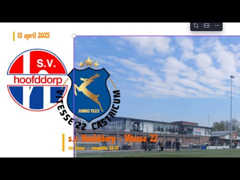 s.v. Hoofddorp - Vitesse '22  (2-1) 3-1
