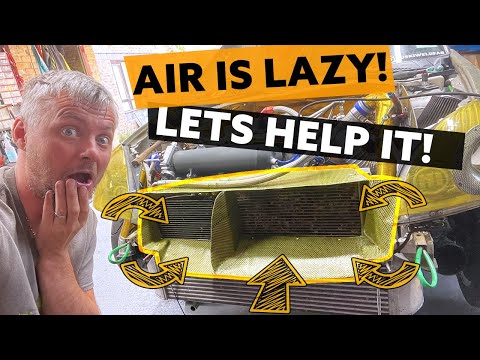 Kevlar cooling Duct. From Cardboard to Composite. DIY Radiator shroud.