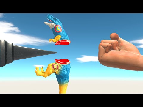 Epic Punch Units Into The Deadly Spikes - Animal Revolt Battle Simulator