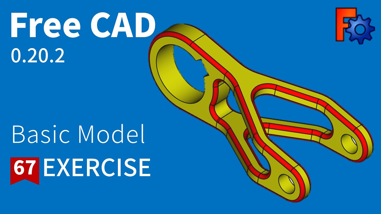 FreeCAD Tutorial for beginners,basic model exercise-67