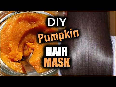 DIY PUMPKIN HAIR MASK For Long, Shiny, Thick, Healthy Hair! │Dry, Damaged Hair Mask + Results! Video