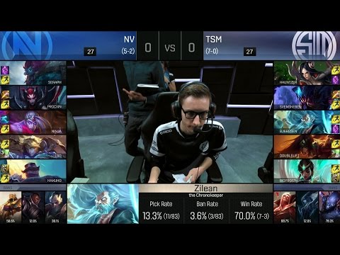 TSM vs NV Game 1 - S6 NA LCS Summer 2016 W4D3 - Bjergsen pick Zilean