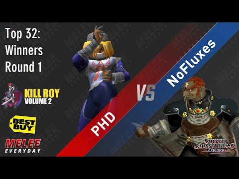 Kill Roy 2 - PHD (Sheik) vs. NoFluxes (Ganondorf) - SSBM - Top 32, WR1