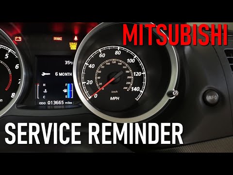How To Reset Service Reminder Mitsubishi Lancer, Outlander, ASX, Proton Inspira. Routine Maintenance