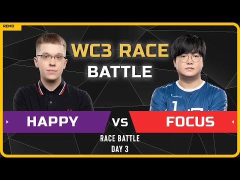 WC3 - [UD] Happy vs FoCuS [ORC] - Day 3 - WC3 Race Battle