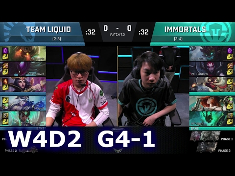 Liquid vs Immortals Game 1 | S7 NA LCS Spring 2017 Week 4 Day 2 | TL vs IMT G1 W4D2