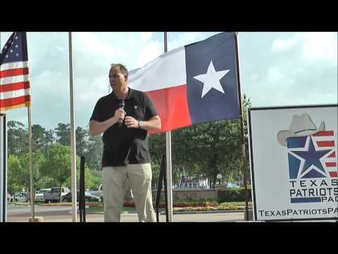Rob Harmon at the "Stand With Texas Patriots" rally