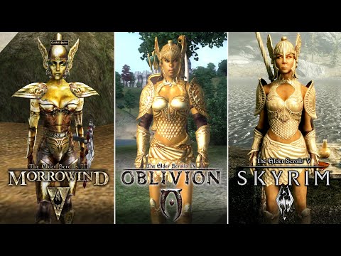 Morrowind vs. Oblivion vs. Skyrim - Monsters & Characters Comparison