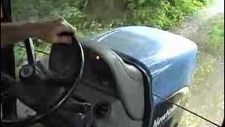 Trip to silage field with a New Holland tractor