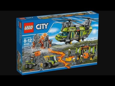 LEGO City 60125 Volcano Heavy-lift Helicopter - instruction timelapse