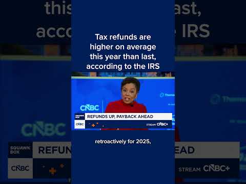 Tax refunds are higher on average this year than last, according to the IRS